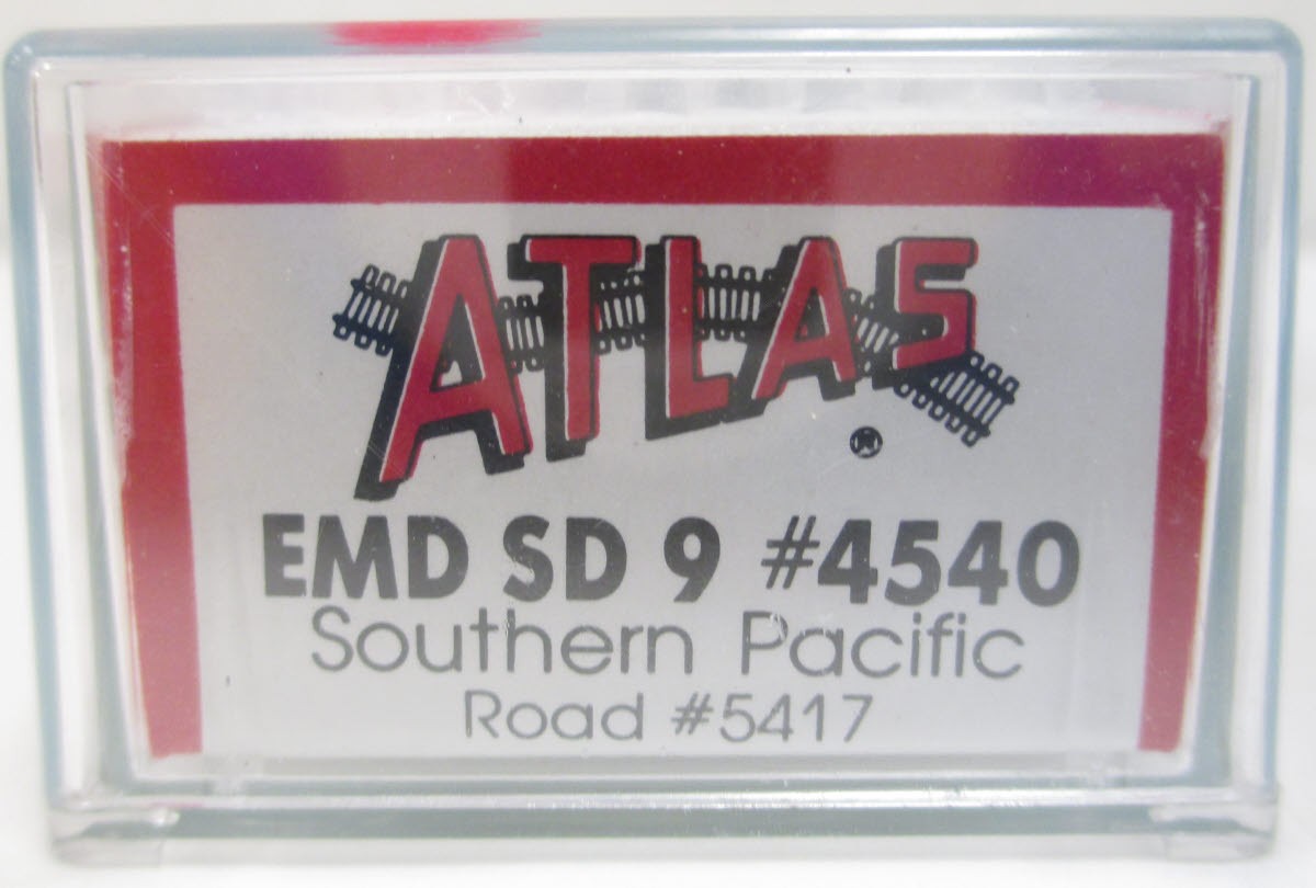 Atlas 4540 N Scale Southern Pacific EMD SD 9 Diesel Locomotive #5417 EX/Box
