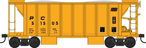 Bowser 43680 HO Penn Central 70-Ton 2-Bay Ballast Hopper w/Side Chutes #51568