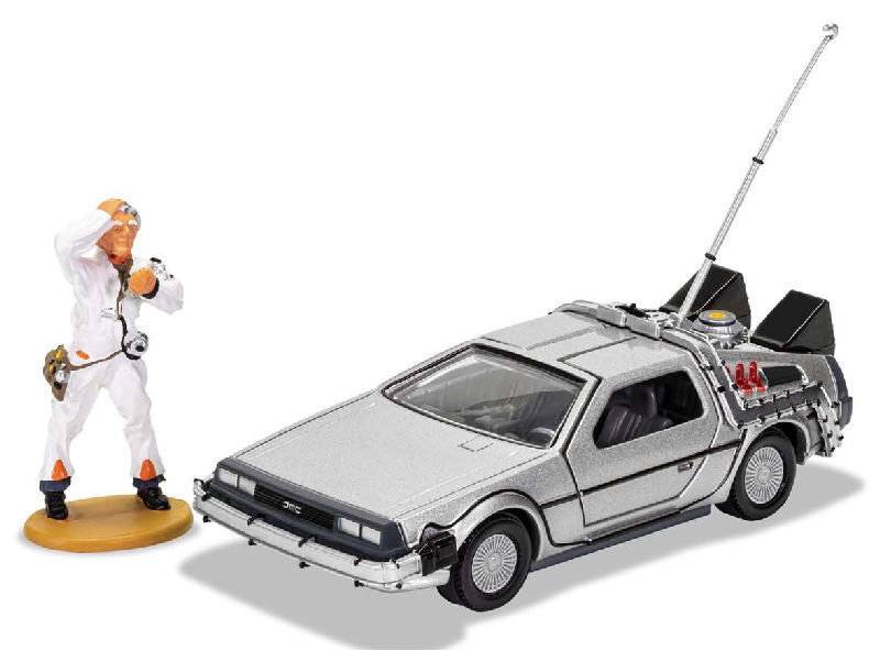 Corgi CC05503 1:36 Back to the Future DeLorean Diecast Model with Figure Car