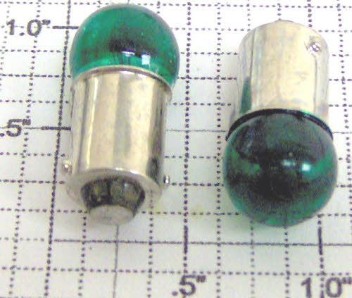 MTH CI-0000010 18 Volt Bayonet Base Transparent Green Block Signal Light Bulb
