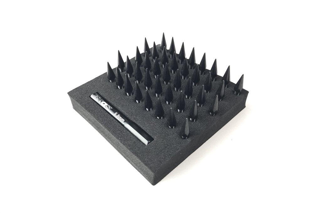 CEN CKD0610 KAOS Studs Black Bullet Spiked Wheel Lugs (Pack of 40)