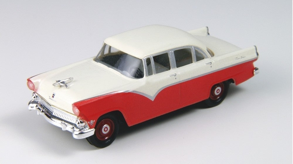 Classic Metal Works 30381 HO Mini Metals Torch Red '55 Ford Fairlane Sedan Car