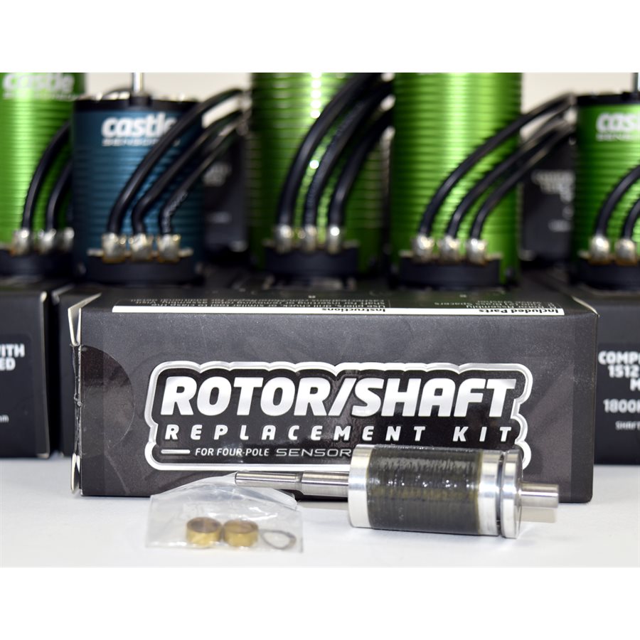 Castle Creations 011-0127-00 1410-3800Kv 5mm Shaft Rotor/Shaft Replacement Kit