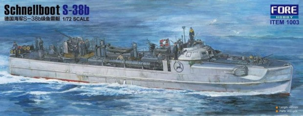Fore Hobby 1003 1:72 Schnellboot S-38B Armored Motorboat Plastic Model Kit