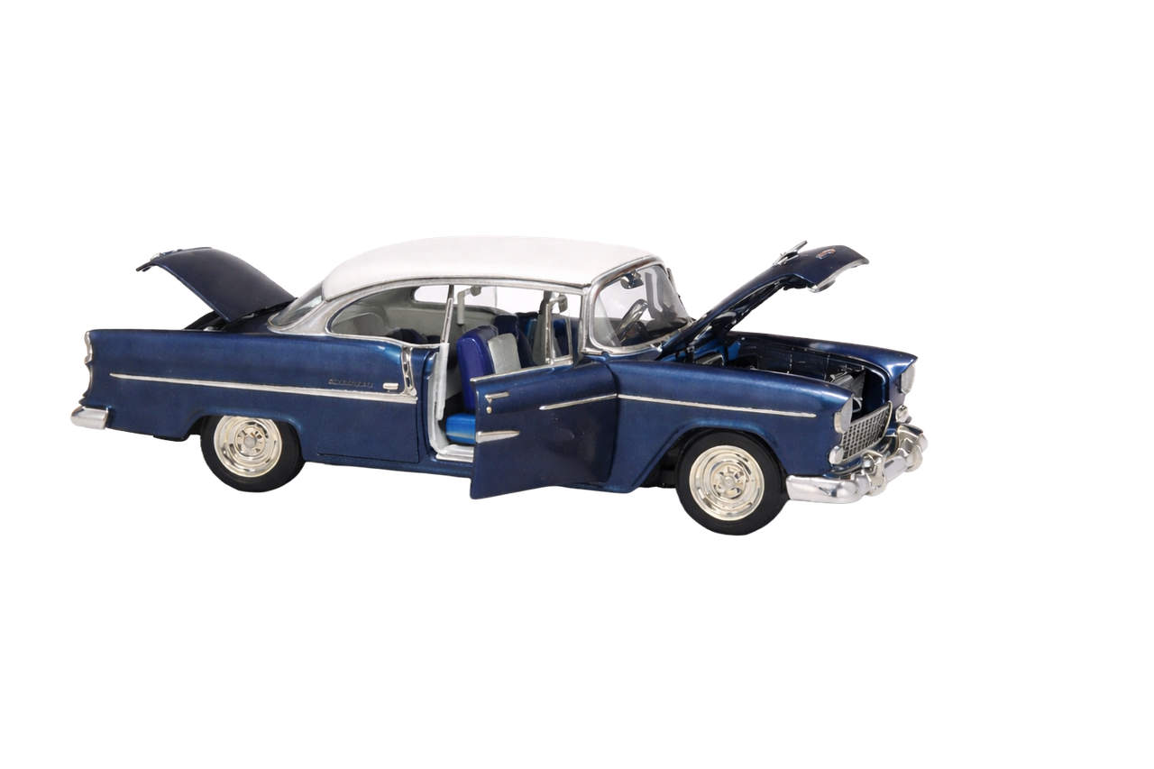 Atlantis Models 1374 1:25 US Route 66 1955 Chevrolet Bel Air Hardtop Model Kit
