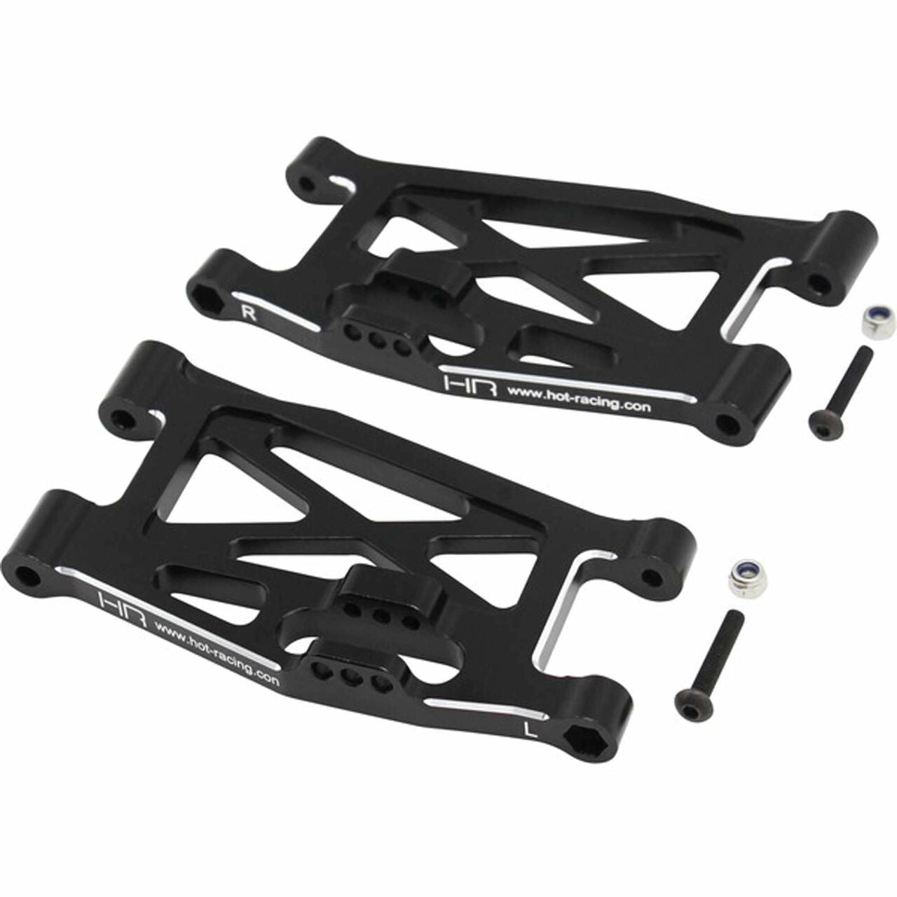 Hot Racing LSRR55M01 Super Rock Rey Black Aluminum Lower Front Arms