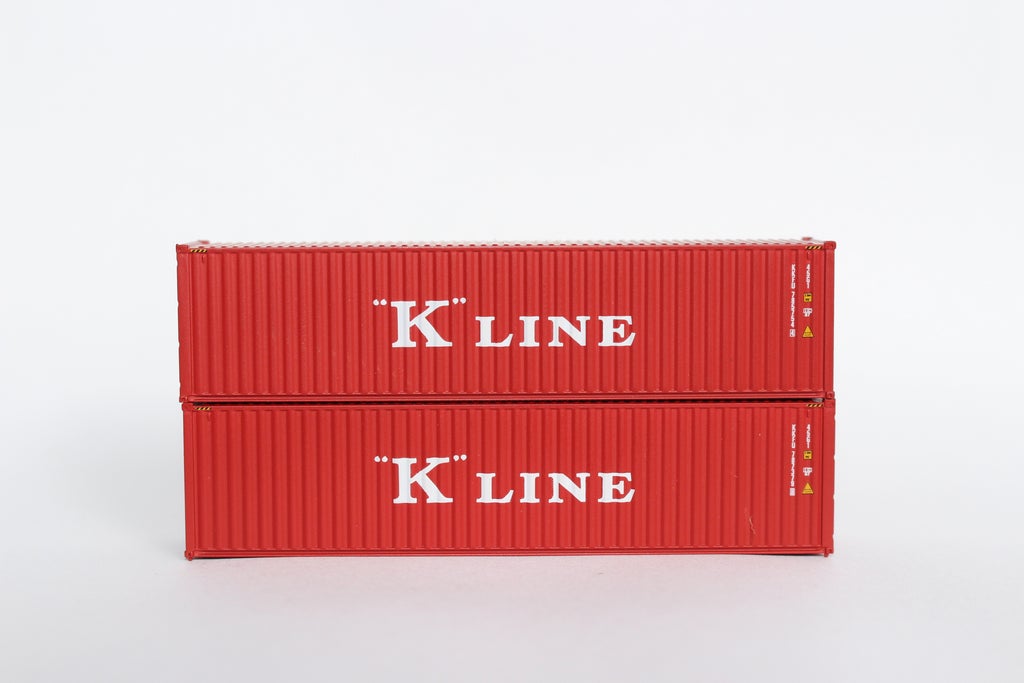 JTC Model Trains 405099 N K-Line 40' High Cube C.S. Container Set #4 (Pack of 2)