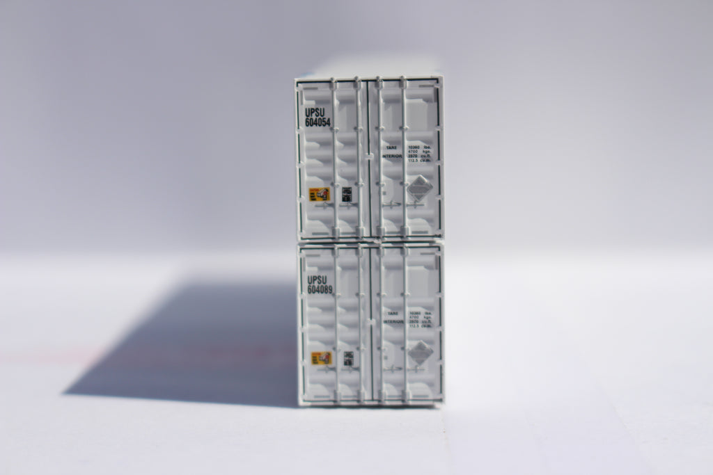 JTC Model Trains 537059 N UPS 53' High Cube 8-55-8 Corrugated Containers Set #3