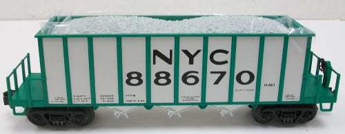 MTH 20-98341 O New York Central Hopper w/Rock Load #88670 LN/Box