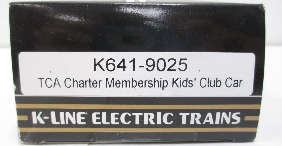 K-Line k641-9025 O Gauge TCA Charter Membership Kids' Club Car LN/Box