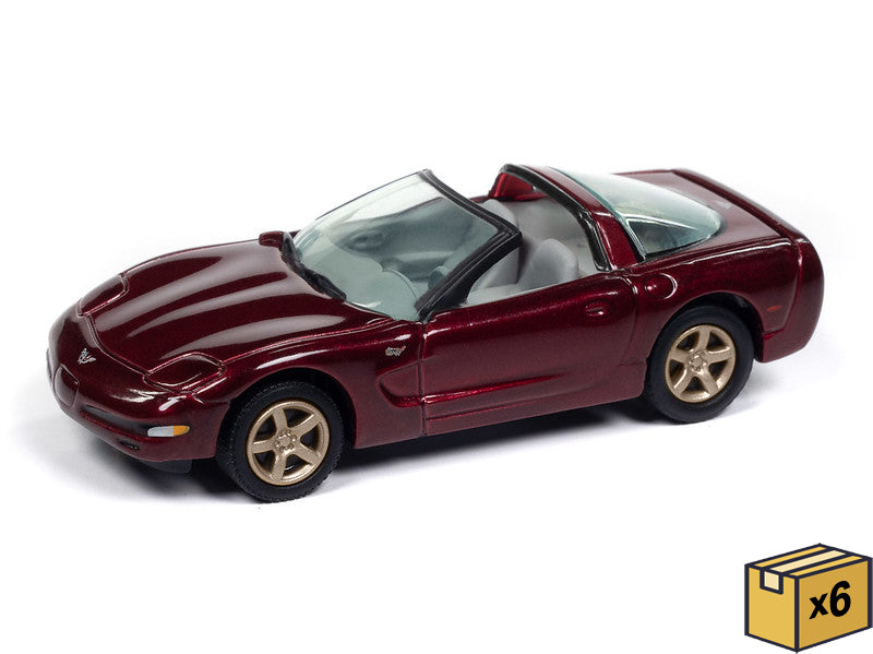 Johnny Lightning JLSP387-B-CASE 1:64 Red 50th Anniv 2003 Chevrolet Corvette