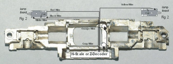 Digitrax KSD4045N Kato SD40/45 Frame Kit