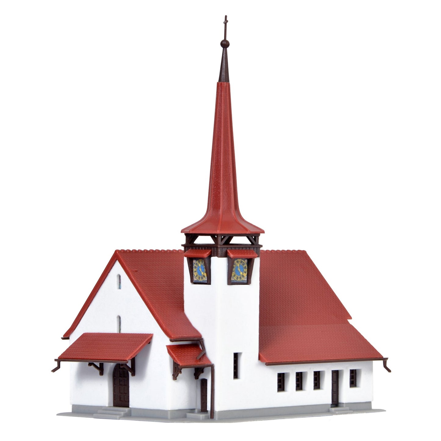 Kibri 36815 Z Church Plastic Model Kit with Red Roof