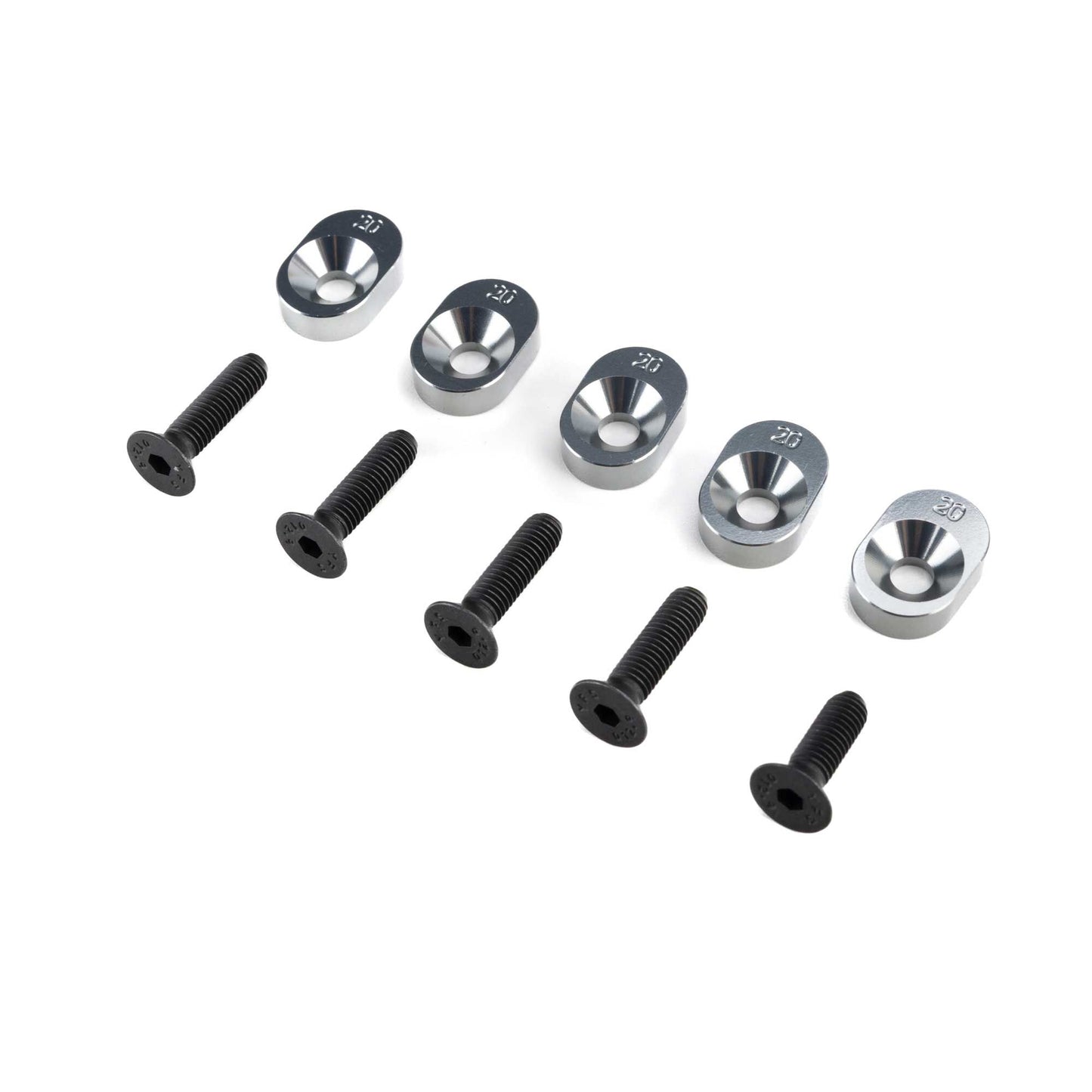 Losi LOS-4168 1:5 5IVE-TG 3.0 20/67 Engine Mount Insert & Screws (Set of 5)