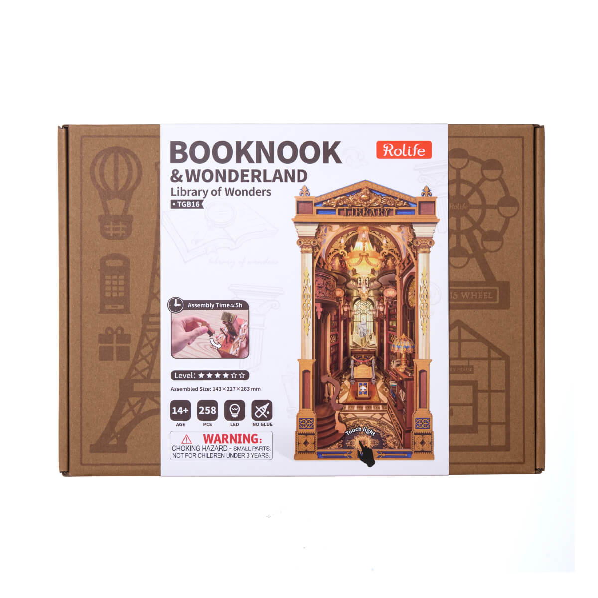 Robotime TGB16 Rolife Library of Wonders DIY Book Nook