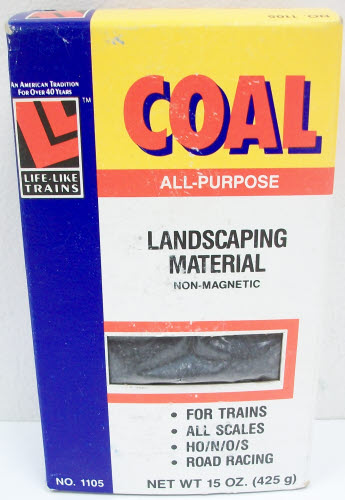 Life Like 1105 Coal Landscaping Material 15oz