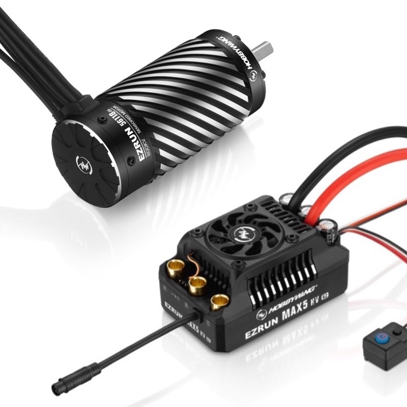 HobbyWing 38010603 EzRun MAX5 G2 ESC & 56118 SD 650KV G2 Motor Combo