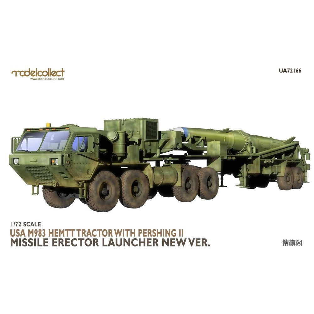 ModelCollect UA72166 1:72 USA M983 Hemtt Tractor with Pershing II Model Kit