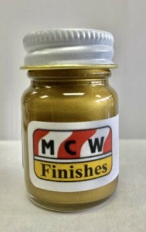 MCW Finishes 10012E Gold Gloss Enamel Paint - 15 ml. Bottle