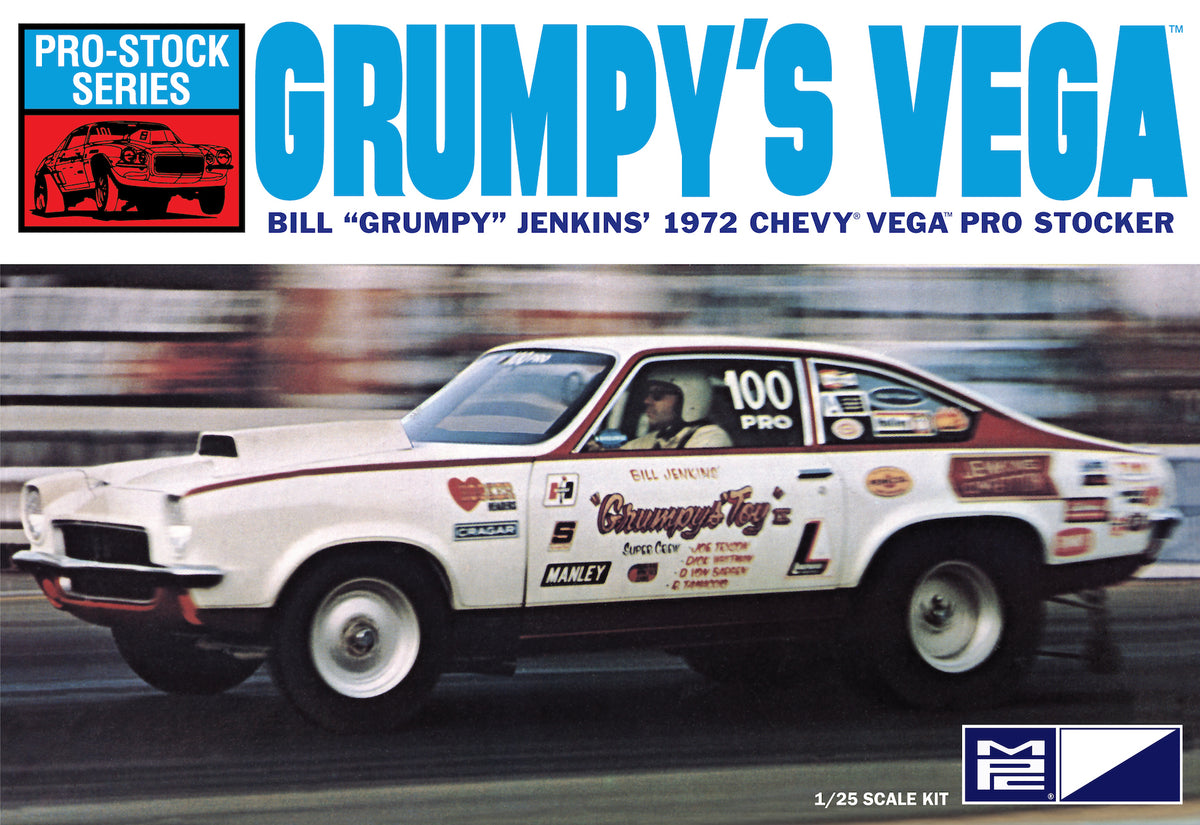 MPC 877 1:25 1972 Chevy Vega Bill Jenkin's Pro Stock Drag Car Model Kit