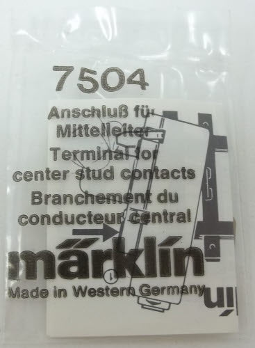 Marklin 7504 HO Scale K Track Terminal For Center Stud Contacts