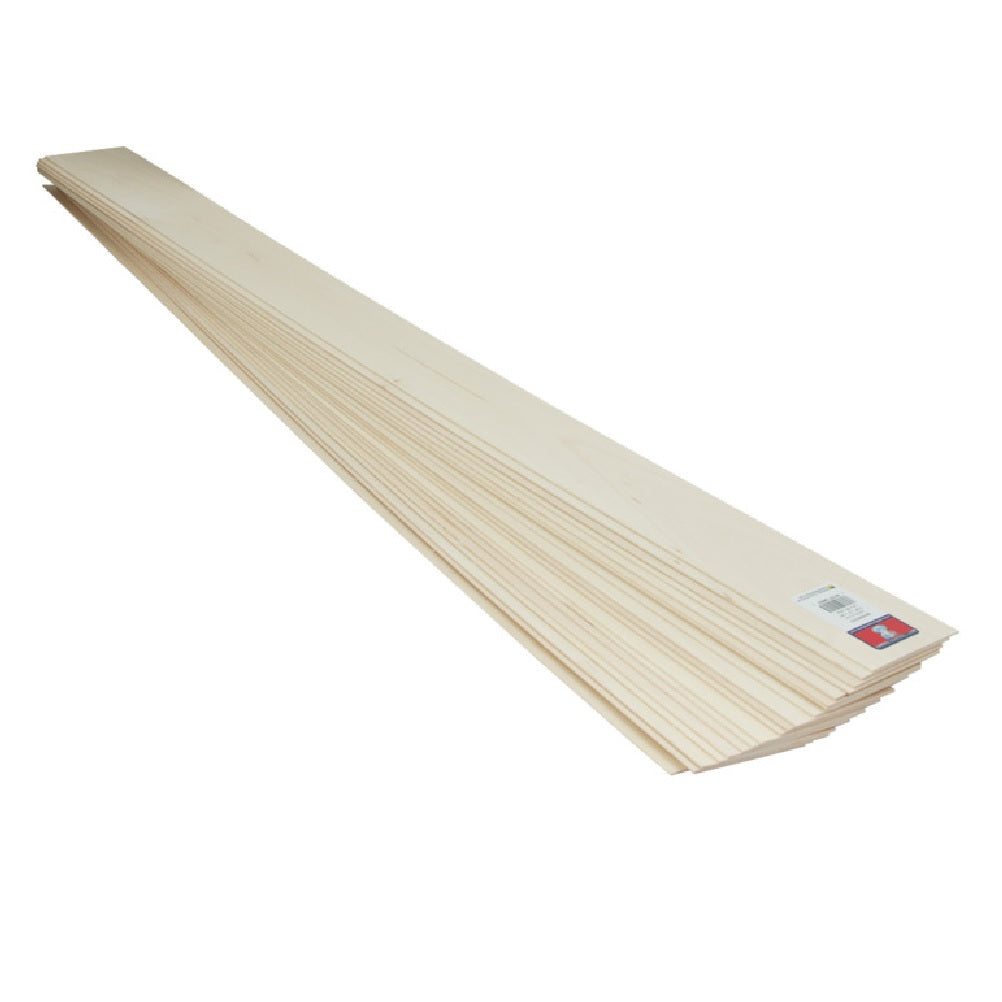 Midwest Products 5002 1/16" x 4" x 36" Basswood Sheet