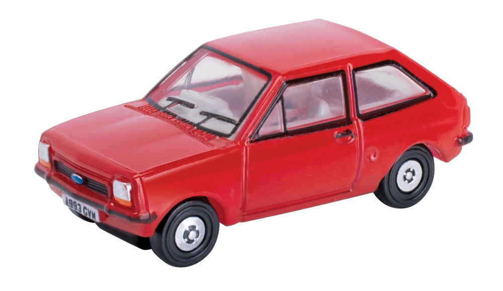 Oxford Diecast NFF001 N Assembled Venetian Red Ford Fiesta Mk1 Car