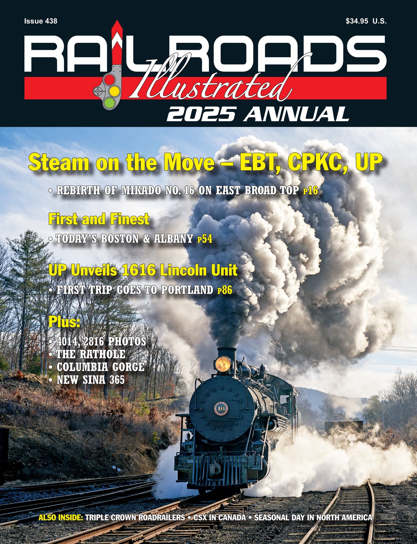 White River Productions RRIA25 Railroads Illustrated Annual 2025 Softcover Book