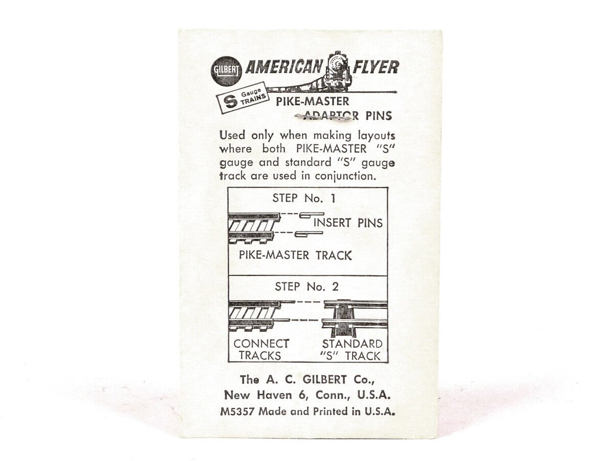 American Flyer 26342 Vintage S Pike Master Adapter Pins (Pack of 4)