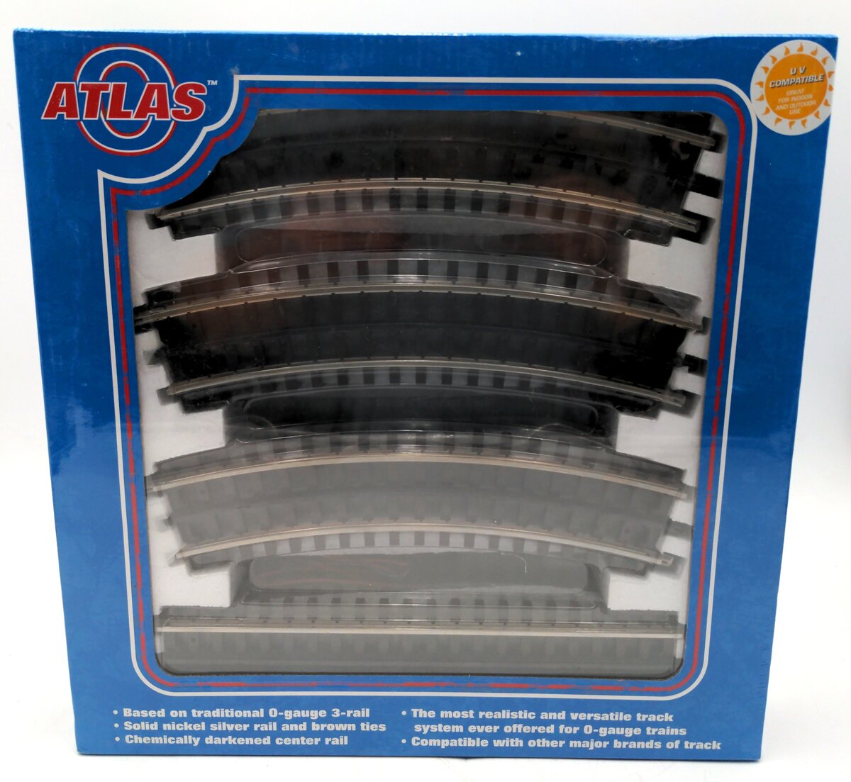 Atlas 6001 O Gauge 3-Rail Nickel Silver Track Starter Set (Pack of 16)