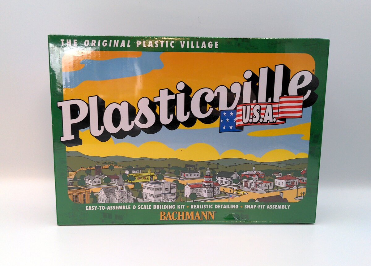 Bachmann 45982 O Scale Plasticville USA Log Cabin With Rustic Fence Kit