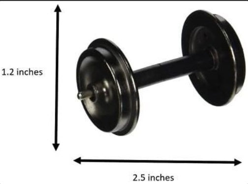Bachmann 92421 G Scale 31.00 mm Large Metal Wheel Set (Pack of 4)