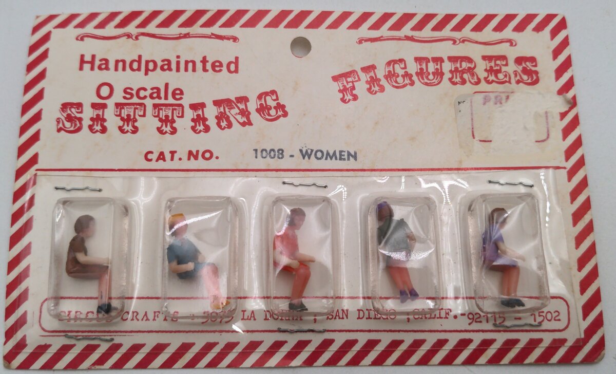 Circus Craft 1008 O Assorted Women Sitting Figures Handpainted (Set of 5)