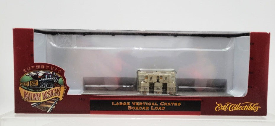 Ertl 4272 HO Scale Large Vertical Crates Box Car Load LN/Box