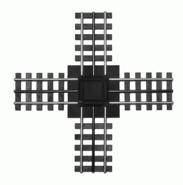 Gargraves 121 O Gauge 3 Rail Phantom Tinplate 90 Degree Crossover