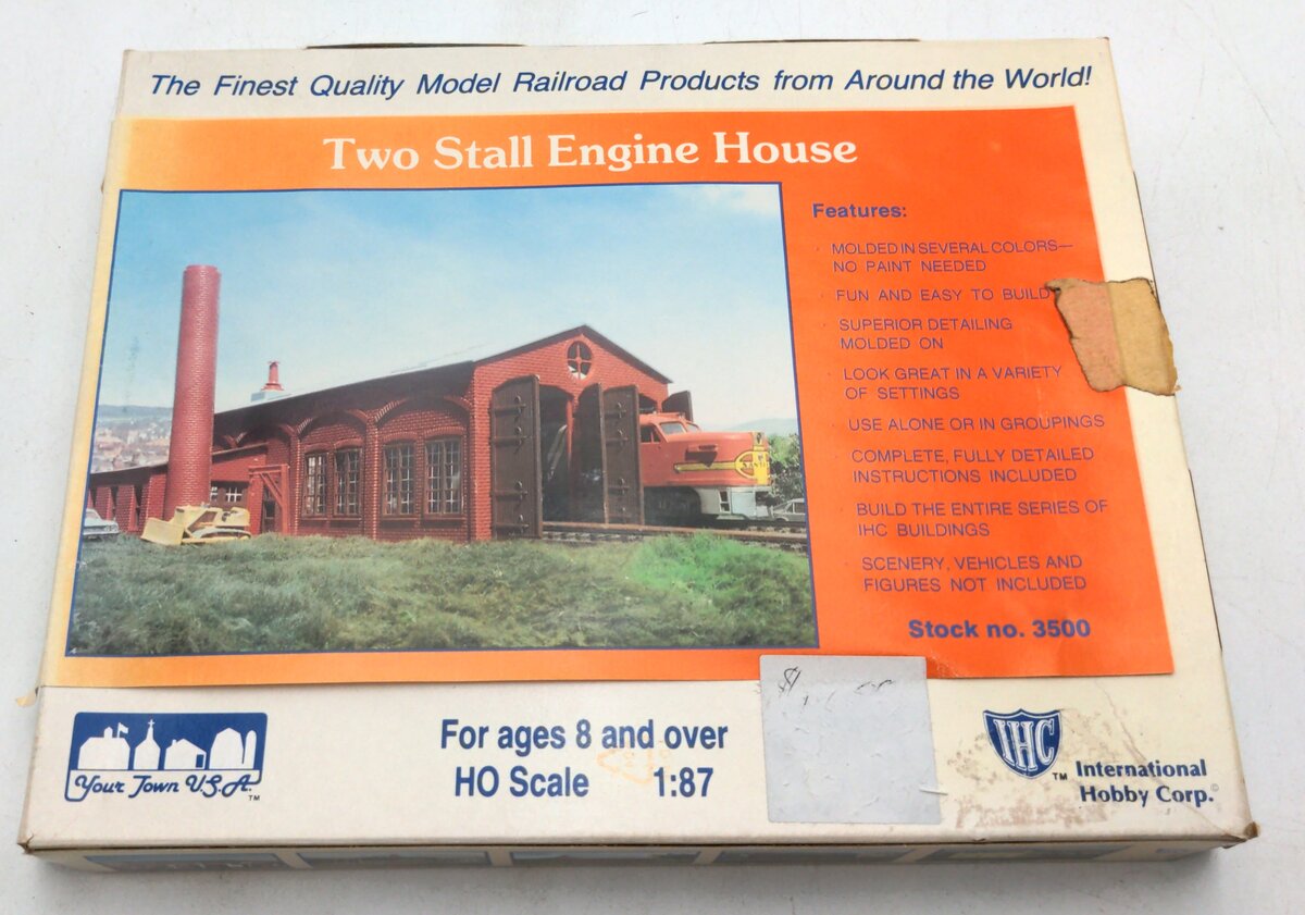 IHC 3500 HO Scale Two Stall Engine House Building Kit