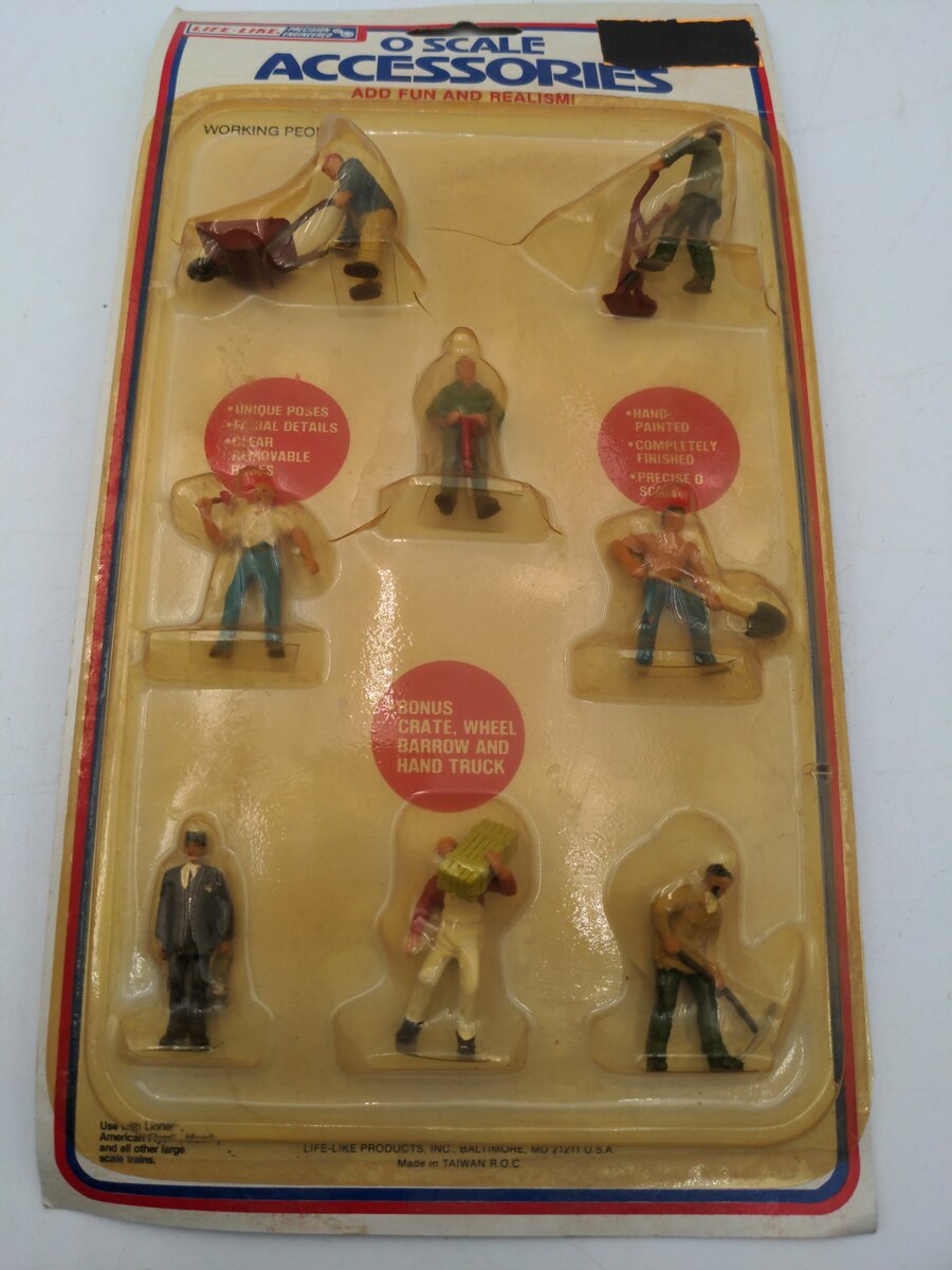 Life Like 1139 O Scale Working People Figures (Set of 8)