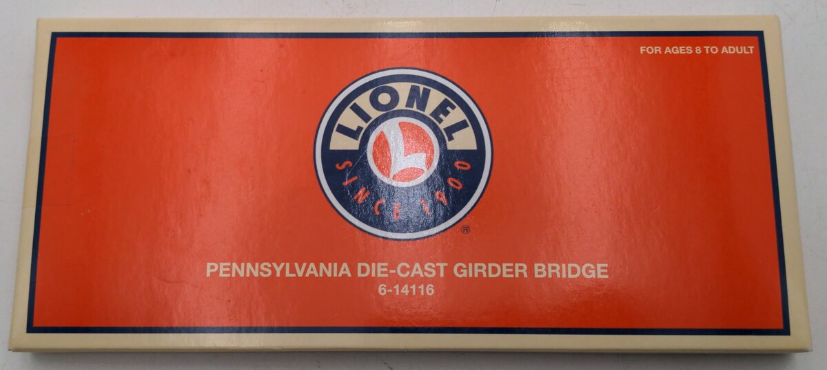 Lionel 6-14116 O Scale PRR Die-Cast Girder Bridge