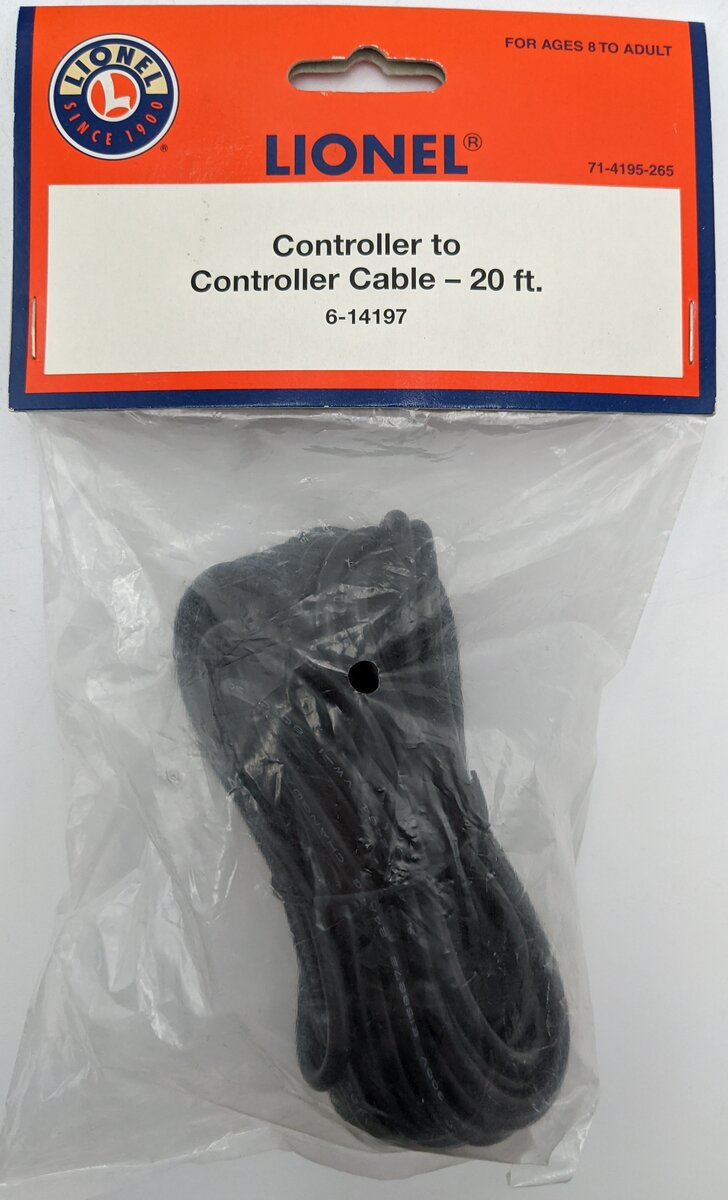Lionel 6-14197 TMCC Controller to Controller Cable - 20 ft.
