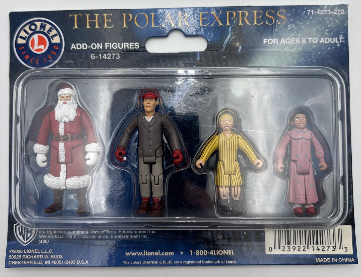Lionel 6-14273 O Scale Polar Express Add-On Christmas & Winter Figures(Set of 4)