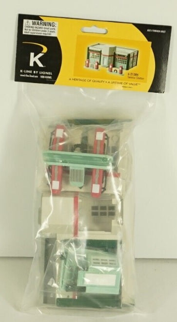 K-Line 6-21384 O By Lionel Service Station with Gas Pumps Building Kit