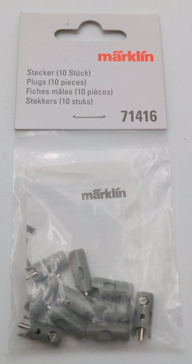 Marklin 71416 Gray Plugs (Pack of 10)