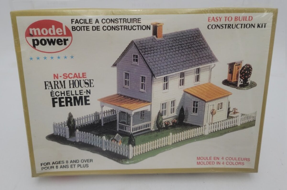 Model Power 1513 N Scale Farm House Building Kit