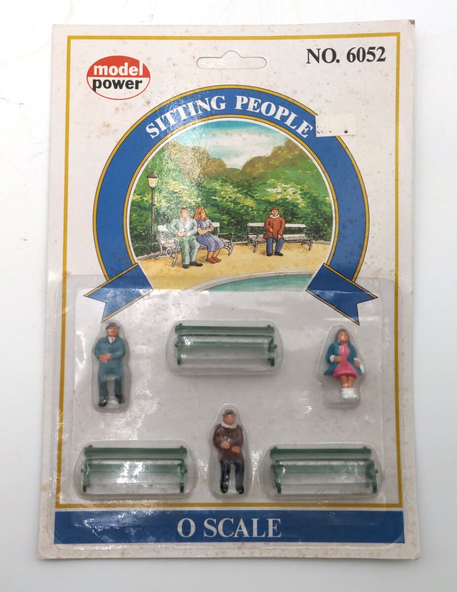 Model Power 6052 O Scale Sitting People With Benches (Set of 3)
