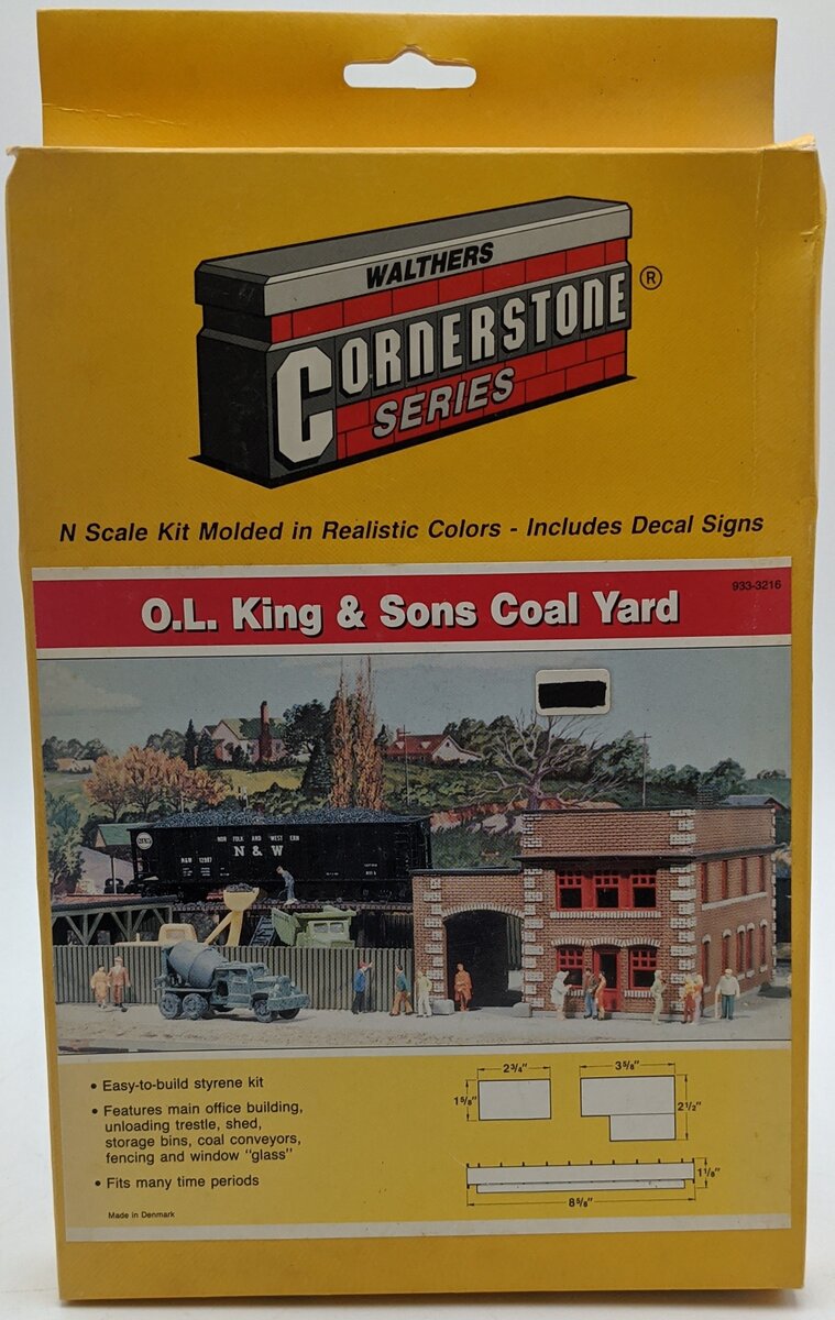 Walthers 933-3216 N Scale O.L. King and Sons Coal Yard Kit