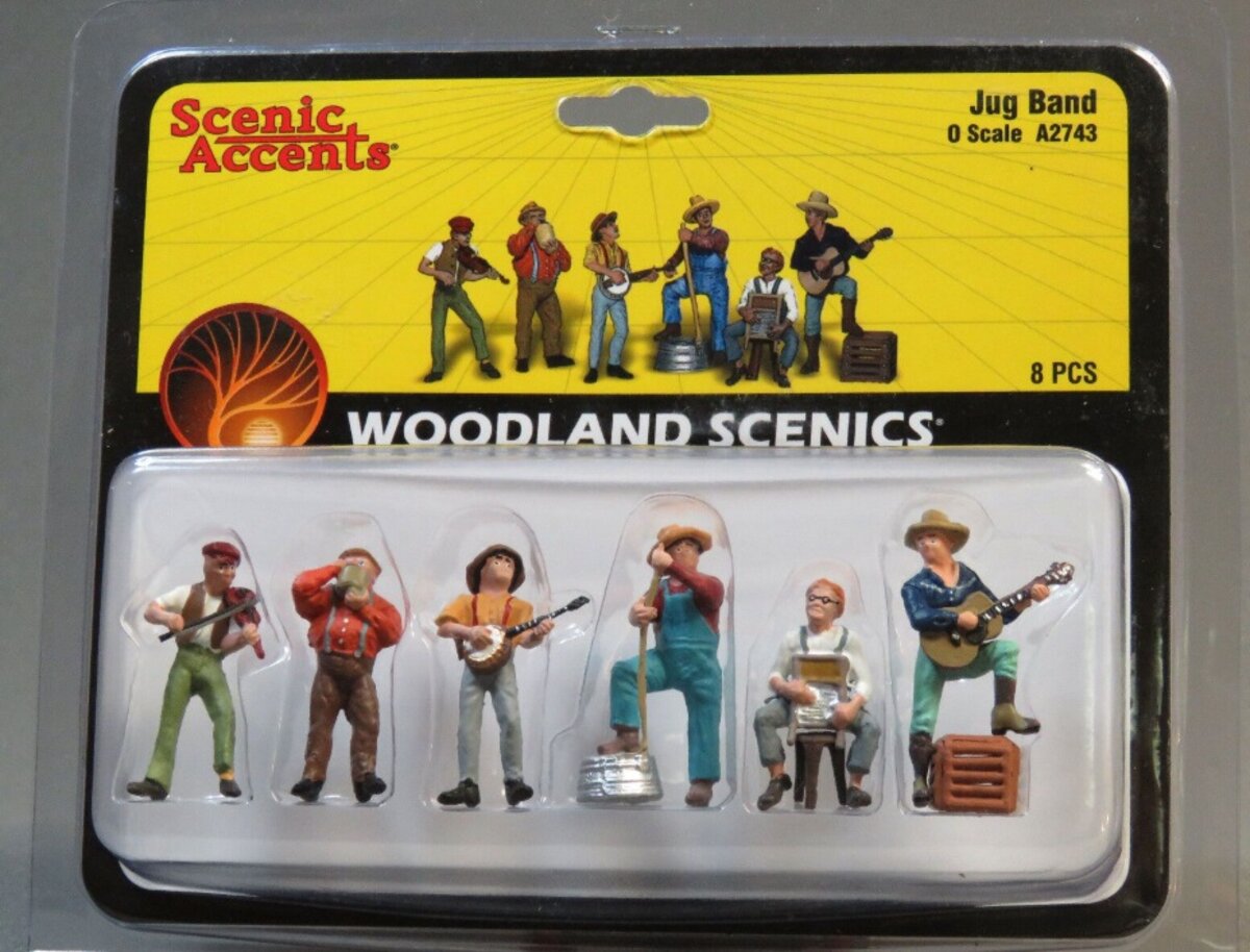 Woodland Scenics A2743 O Scenic Accents Jug Band Figures (Set of 8)
