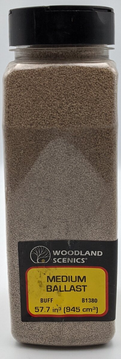 Woodland Scenics B1380 Buff Medium Ballast 32 Oz. Shaker