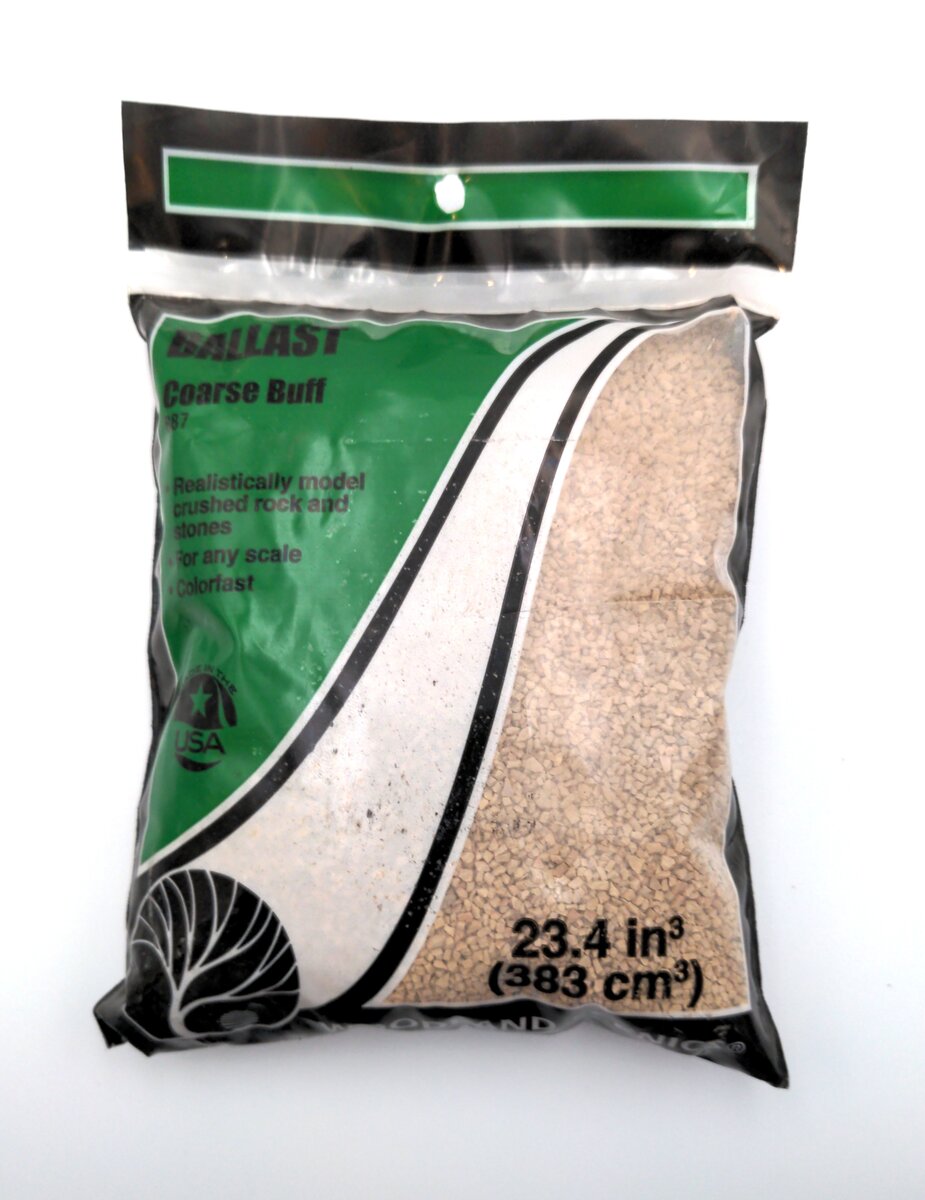Woodland Scenics B87 Buff Coarse Ballast