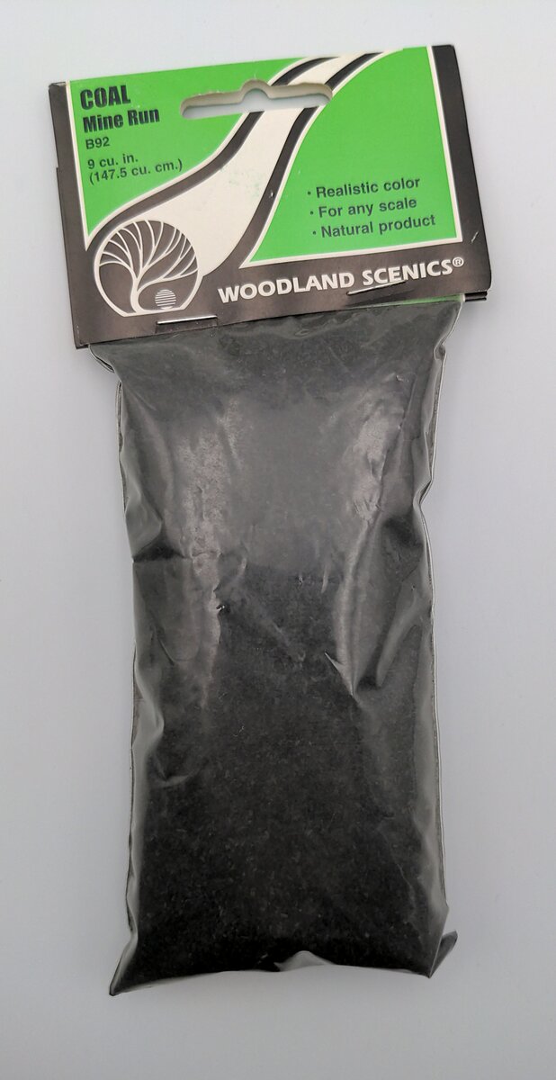 Woodland Scenics B92 Mine Run Coal 9 Cu. In. Bag