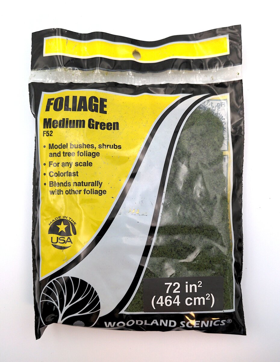 Woodland Scenics F52 Medium Green Foliage